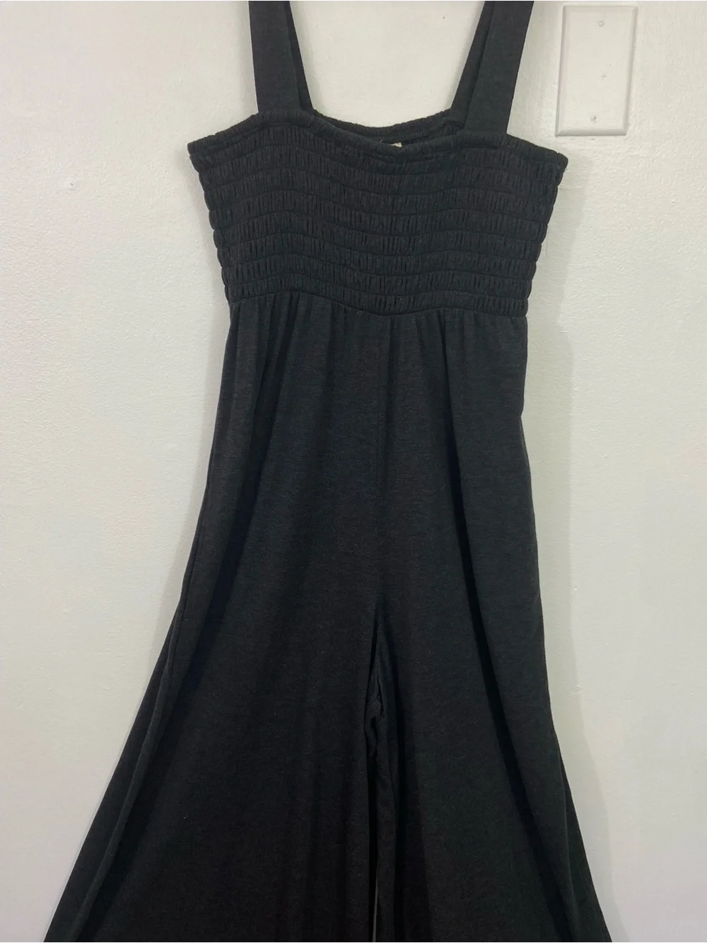 Natural Life Harper Knit Jumpsuit Charcoal Grey Size M NWT Baggy Wide Leg Boho - Picture 3 of 11